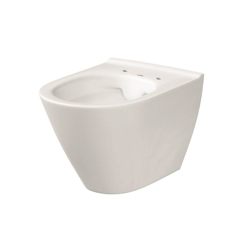 Cersanit K701-104 - WC sospeso con sedile CITY OVAL ceramica/bianco