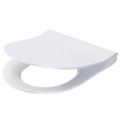 Cersanit K701-104 - WC sospeso con sedile CITY OVAL ceramica/bianco