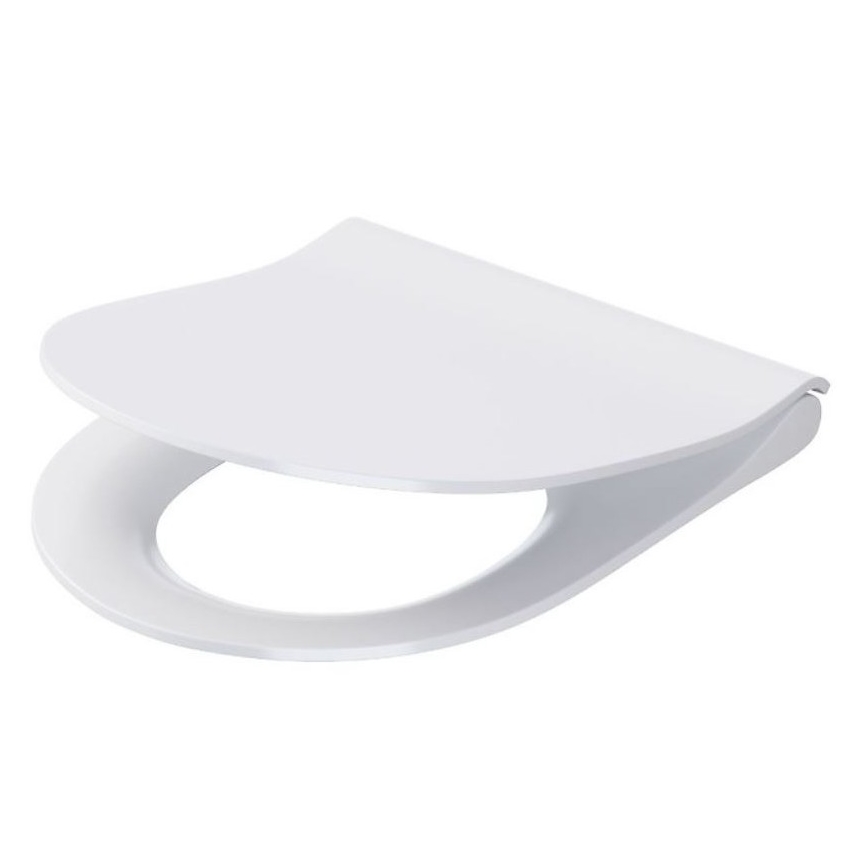 Cersanit K701-104 - WC sospeso con sedile CITY OVAL ceramica/bianco