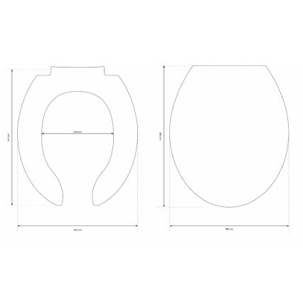 Cersanit K98-0002 - Abattant WC pour personnes à mobilité réduite ETIUDA