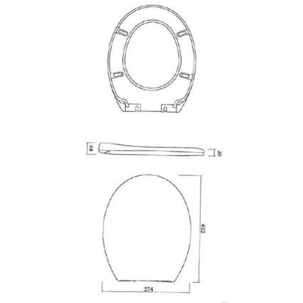 Cersanit K98-0074 - Sedile WC PRESIDENT SoftClose bianco