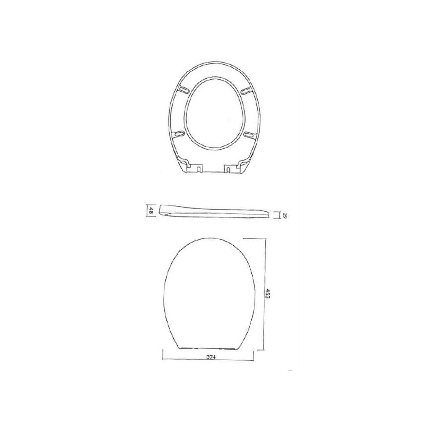 Cersanit K98-0074 - Sedile WC PRESIDENT SoftClose bianco