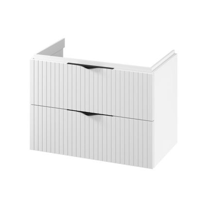 Cersanit S1015-004 - Meuble de salle de bains sous-vasque suspendu TIRSO 80 x 45 cm, blanc