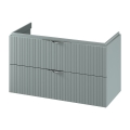 Cersanit S1015-012 - Meuble sous-vasque suspendu TIRSO 100x55x45 cm, coloris menthe
