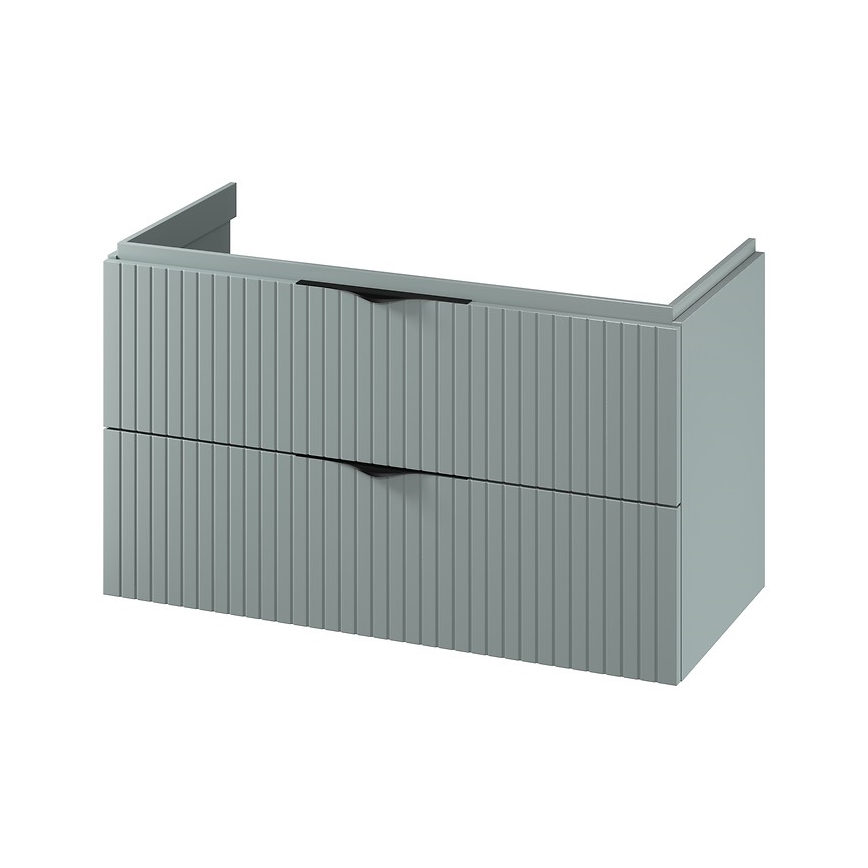 Cersanit S1015-012 - Mobile bagno sospeso per lavabo TIRSO 100x45 cm verde menta