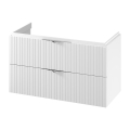 Cersanit S1015-014  - Meuble sous-vasque suspendu TIRSO 100x55x45 cm blanc