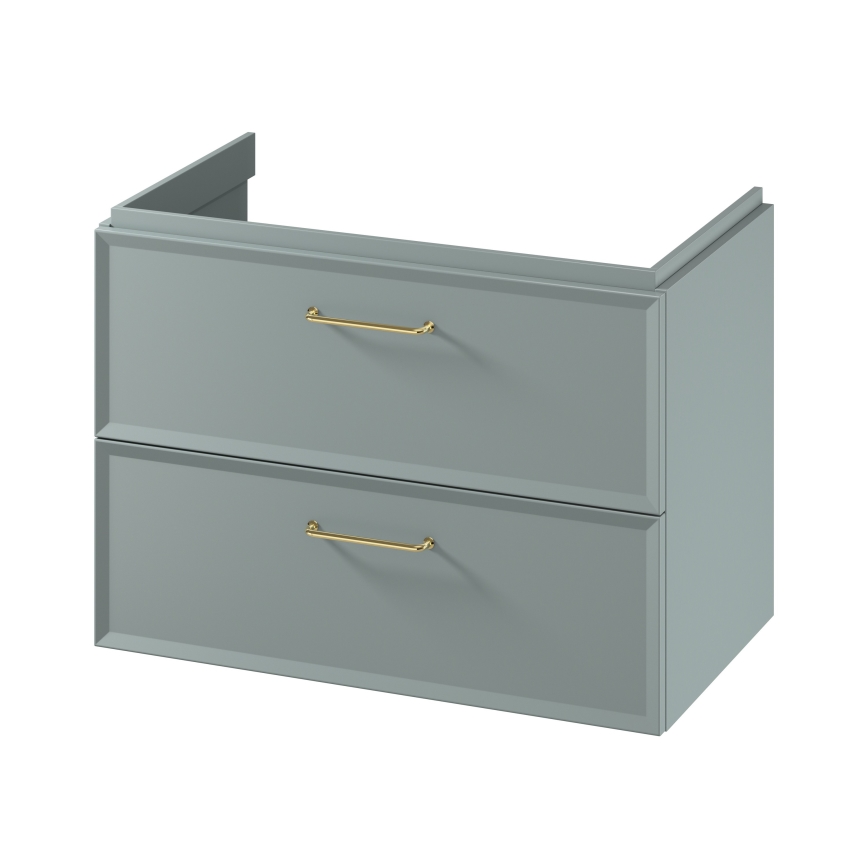 Cersanit S1017-004 - Meuble sous-vasque suspendu MILLE 80 x 45 cm, vert menthe