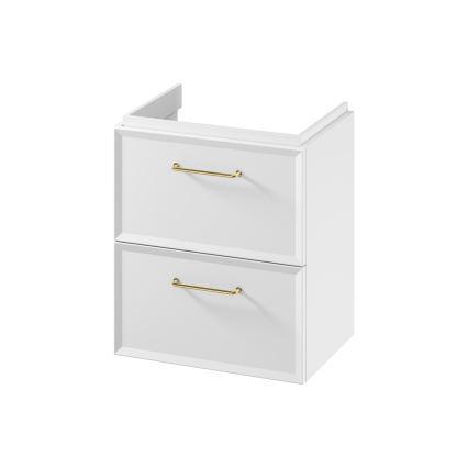 Cersanit S1021-005 - Meuble sous-lavabo suspendu MILLE SLIM 50x35 cm blanc