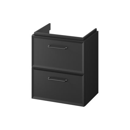 Cersanit S1021-006 - Mobile bagno sospeso sotto lavabo MILLE SLIM 50x35 cm nero