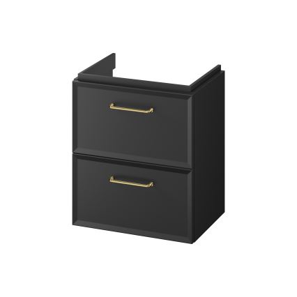 Cersanit S1021-006 - Mobile bagno sospeso sotto lavabo MILLE SLIM 50x35 cm nero
