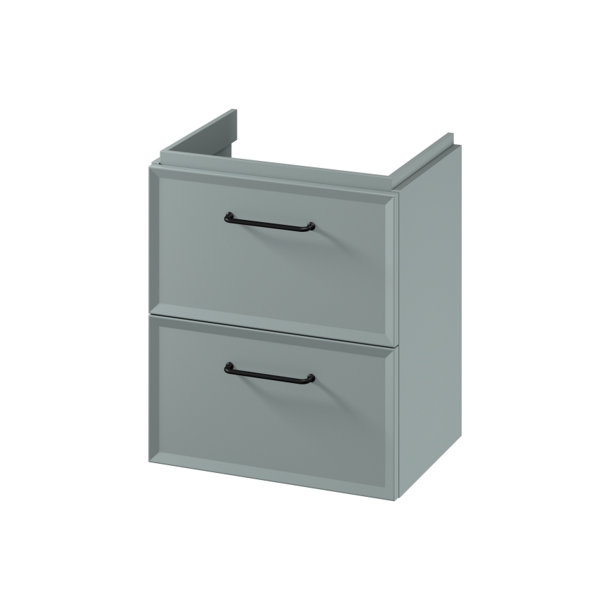 Cersanit S1021-007 - Hängender Waschtischunterschrank MILLE SLIM 50x35 cm mintgrün