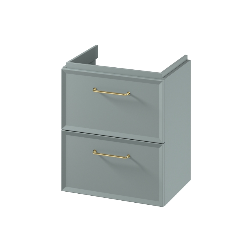 Cersanit S1021-007 - Hängender Waschtischunterschrank MILLE SLIM 50x35 cm mintgrün