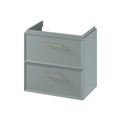 Cersanit S1021-009 - Mobile sottolavabo sospeso MILLE SLIM 60x38 cm verde menta