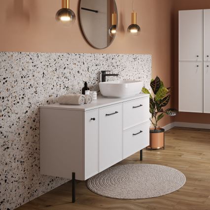 Cersanit S1022-006 - Meuble mural de salle de bains MILLE 20x45 cm, blanc mat