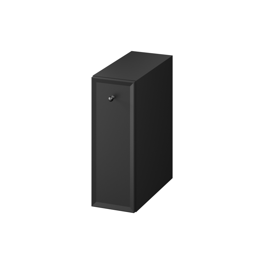 Cersanit S1022-007 - Meuble de salle de bains suspendu MILLE 20x45 cm noir mat