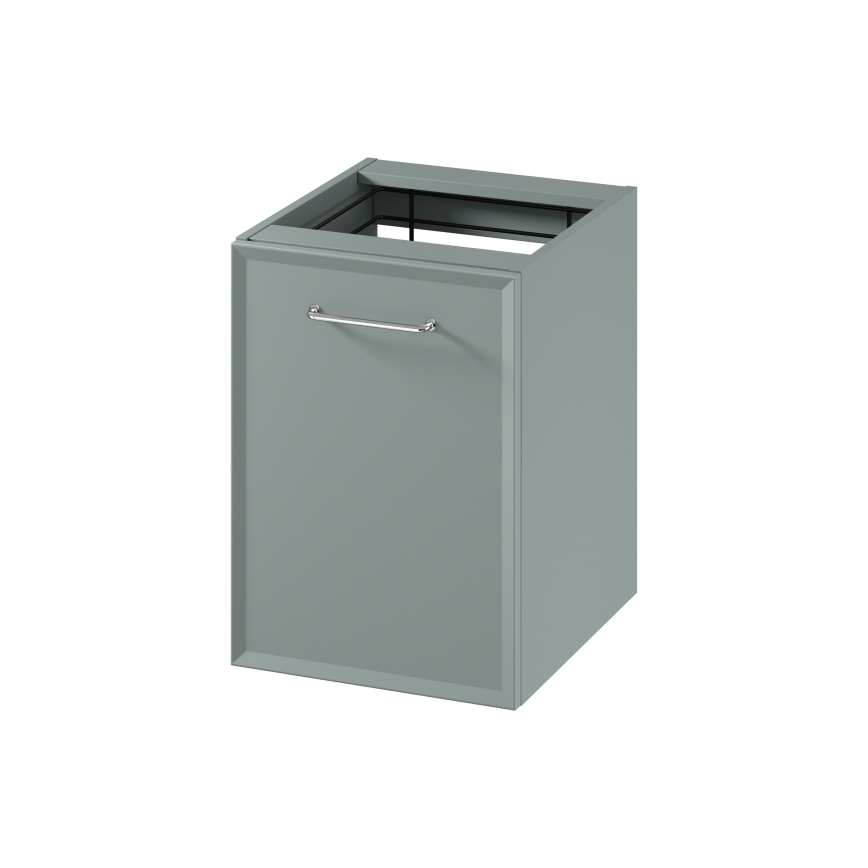 Cersanit S1022-010 - Hängender Badezimmerschrank MILLE mit Wäschekorb, 40x45 cm, Mintgrün