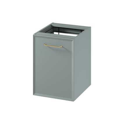 Cersanit S1022-010 - Meuble de salle de bains suspendu MILLE avec panier à linge, 40x55x45 cm, couleur menthe
