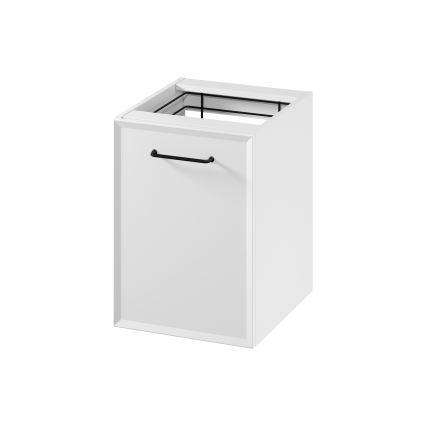 Cersanit S1022-011 - Hängeschrank für das Badezimmer mit integriertem Wäschekorb MILLE 40x55x45 cm weiß