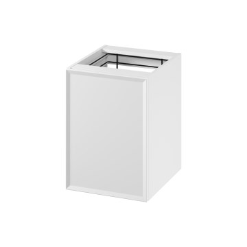 Cersanit S1022-011 - Pensile bagno sospeso con cesto portabiancheria MILLE 40x55x45 cm bianco