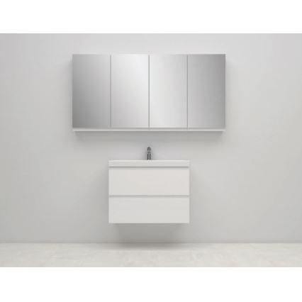 Cersanit S590-030 - Badezimmer-Spiegelschrank MEDDIE 80x40 cm