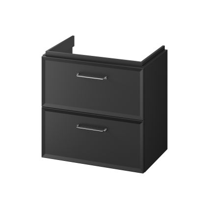 Cersanit S590-100 - Meuble sous-vasque suspendu MILLE SLIM 60x38 cm noir