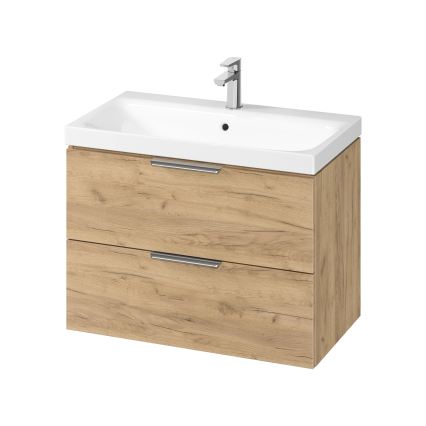 Cersanit S598-047-DSM - Hängender Waschtischunterschrank MALIKA 80x45 cm Eiche