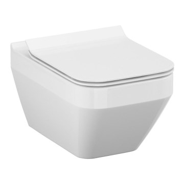 Cersanit S701-213-ECO - WC sospeso CREA con sedile, ceramica/bianco