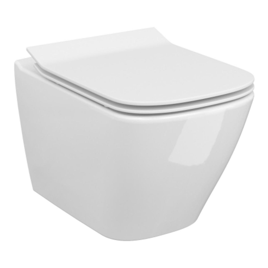 Cersanit S701-405-ECO - Wand-WC CITY mit WC-Sitz, Keramik/weiß
