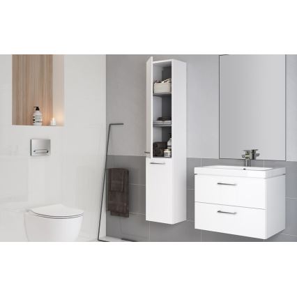 Cersanit S801-146-DSM - Hängender Badunterschrank mit Waschbecken ELIS 46x50 cm weiß