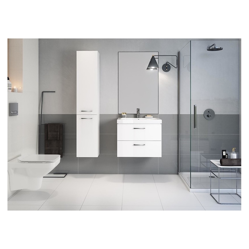 Cersanit S801-149-DSM - Mobile bagno sospeso con lavabo ELODY 46x80 cm bianco
