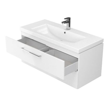 Cersanit S801-149-DSM - Mobile bagno sospeso con lavabo ELODY 46x80 cm bianco