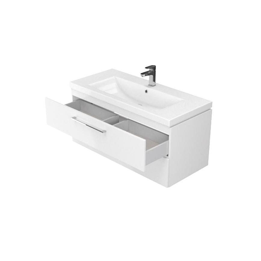 Cersanit S801-149-DSM - Mobile bagno sospeso con lavabo ELODY 46x80 cm bianco