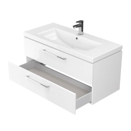Cersanit S801-149-DSM - Mobile bagno sospeso con lavabo ELODY 46x80 cm bianco
