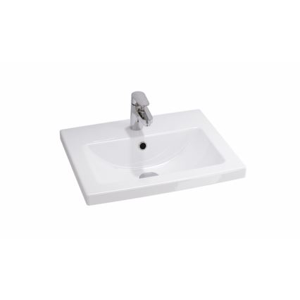 Cersanit S801-153-DSM - Mobile da bagno sospeso con lavabo LARA COMO 50x40 cm, finitura noce
