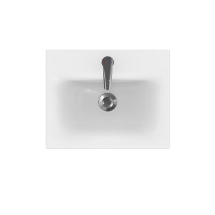 Cersanit S801-230-DSM - Hängender Badunterschrank mit Waschbecken MEDDIE 62x50 cm weiß