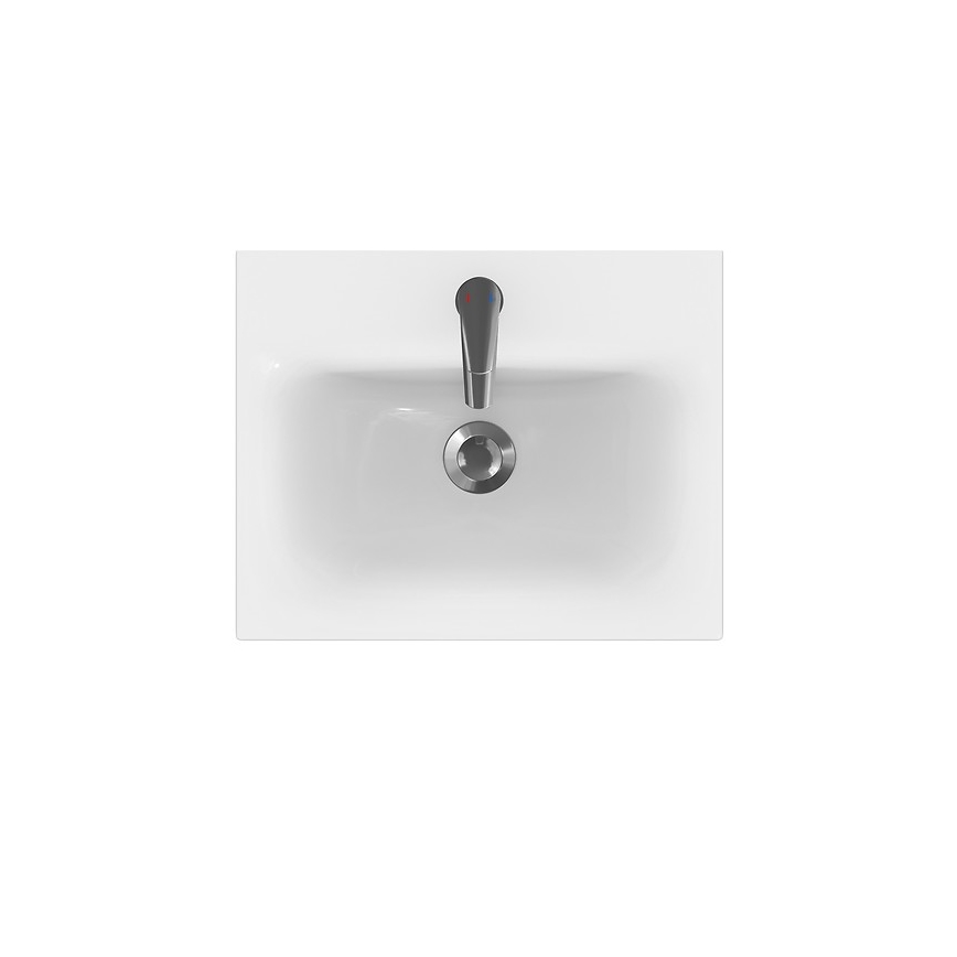 Cersanit S801-230-DSM - Hängender Badunterschrank mit Waschbecken MEDDIE 62x50 cm weiß