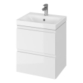 Cersanit S801-230-DSM - Meuble de salle de bain suspendu avec lavabo MODUO 62x50 cm blanc