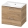 Cersanit S801-457 - Meuble de salle de bains suspendu avec lavabo NIKO 60x45 cm noyer
