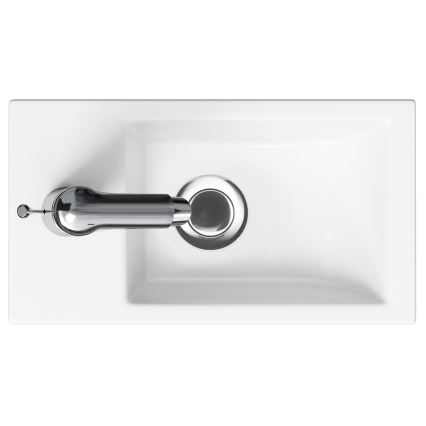 Cersanit S801-568 - Hängeschrank mit Waschbecken MILLE 40x22 cm weiß