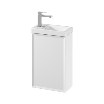 Cersanit S801-568 - Mobile da bagno sospeso con lavabo integrato MILLE 40x22 cm bianco