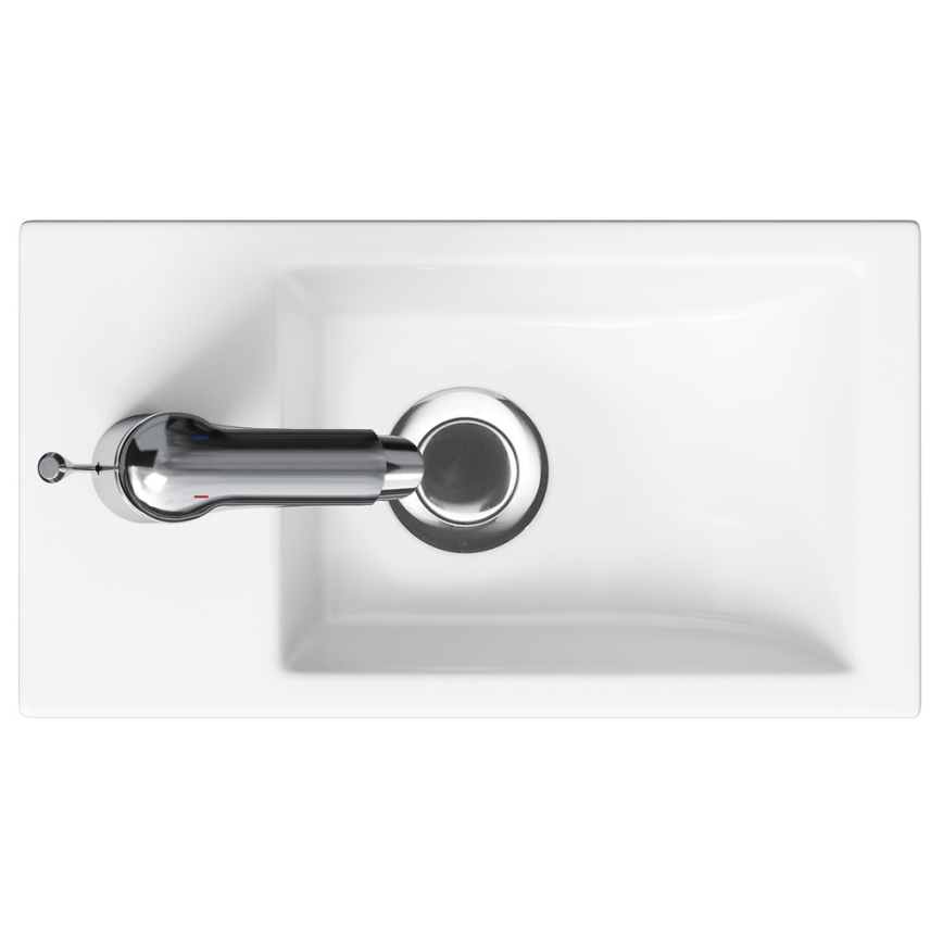 Cersanit S801-569 - Meuble-lavabo mural MILLE 40 x 22 cm noir