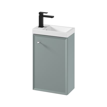 Cersanit S801-570 - Hängender Badschrank mit Waschtisch MILLE 40 x 22 cm, Mint