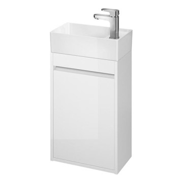 Cersanit S924-001 - Waschbeckenschrank für das Badezimmer BARBARA 59,3x39,2 cm glänzend weiß