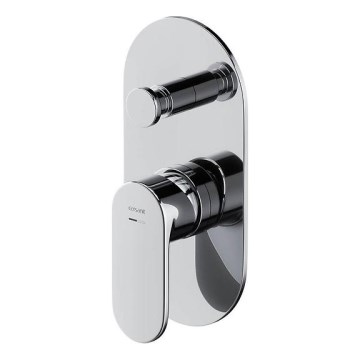 Cersanit S951-305 -Duscharmatur für Unterputzinstallation CREA glänzendes Chrom