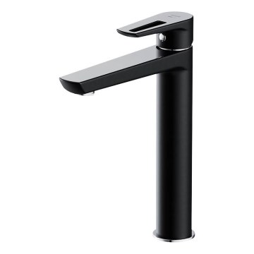 Cersanit S951-356 - Waschtischarmatur MILLE 27 cm schwarz inkl. Ablaufgarnitur
