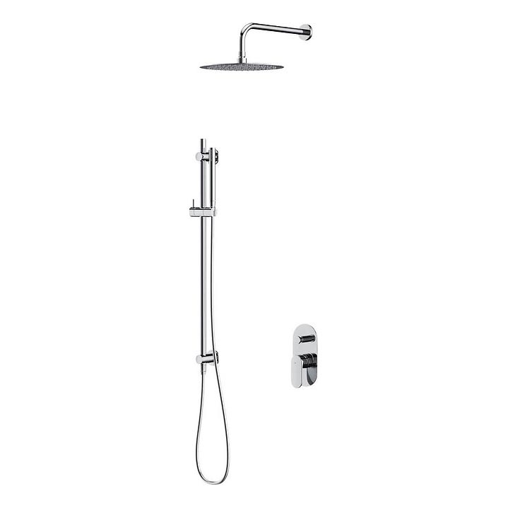 Cersanit S952-008 - Ensemble de douche avec robinet encastré CREA chrome brillant