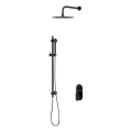 Cersanit S952-009 - Ensemble de douche avec robinet encastré CREA noir