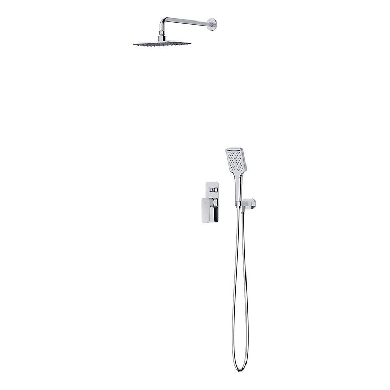 Cersanit S952-029 - Set doccia con rubinetto a incasso LARGA cromo lucido