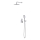 Cersanit S952-029 - Set doccia con rubinetto a incasso LARGA cromo lucido
