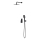 Cersanit S952-031 - Ensemble de douche avec robinet encastré LARGA noir